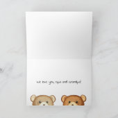 "Happy Grandouders Day" Twee opa Beren Kaart (Binnen)