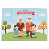 Happy Grandouders Day woordkunst Groot Cadeauzakje (Achterkant)