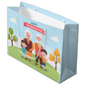 Happy Grandouders Day woordkunst Groot Cadeauzakje (Voorkant Gekanteld)