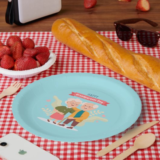 Happy Grandouders Day Word art Paper Borden Papieren Bordje (Picknick)