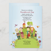 Happy Grandouders Uitnodiging (Voorkant / Achterkant)