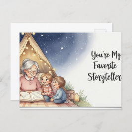 Happy grandparents day postcard briefkaart