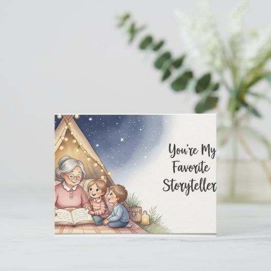 Happy grandparents day postcard briefkaart (Staand voorkant)