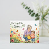 Happy grandparents day postcard briefkaart (Staand voorkant)