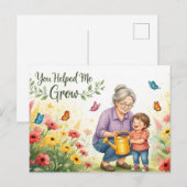 Happy grandparents day postcard briefkaart (Voorkant / Achterkant)