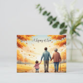 Happy grandparents day postcard briefkaart (Staand voorkant)