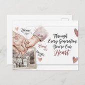 Happy grandparents day postcard briefkaart (Voorkant / Achterkant)