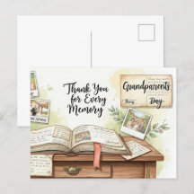 Happy grandparents day postcard