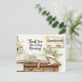 Happy grandparents day postcard briefkaart (Staand voorkant)