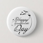 Happy grandparents day ronde button 5,7 cm (Voorkant)