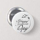 Happy grandparents day ronde button 5,7 cm (Voorkant /achterkant)