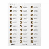 Happy Great Dane Retour-adreslabel Etiket (Full Sheet)