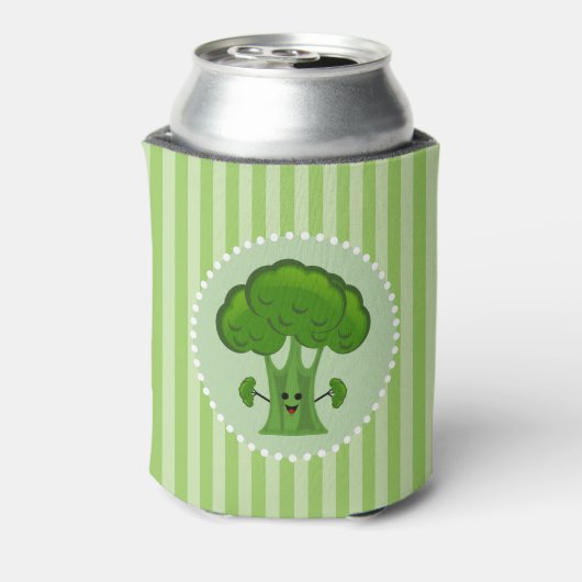 Happy Green Broccoli Blikjeskoeler (Blikje Achterkant)