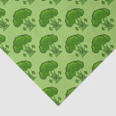Happy Green Broccoli Tissuepapier (Detail)