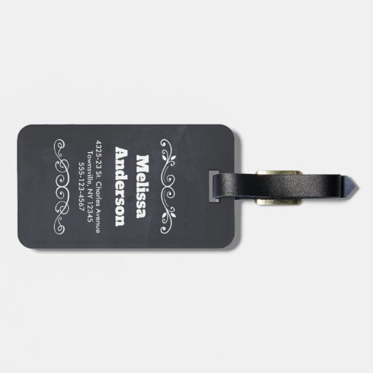 Happy Green Cactus in een Red Sombrero Pattern Bagagelabel (Achterkant horizontaal)