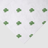 Happy green cactus in roze zomer tissuepapier (Detail)