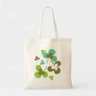Happy Green Clover laat Art I Tote Bag