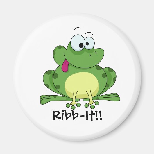 Happy Green Frog Magneet (Voorkant)