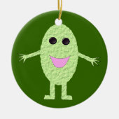 Happy Green Grape Custom Birthday Keramisch Ornament (Voorkant)