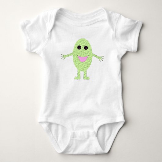 Happy Green Grape Organic Baby Clothing Romper (Voorkant)