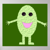 Happy Green Grape Poster (Voorkant)