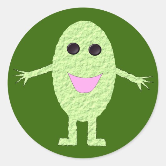 Happy Green Grape Sticker (Voorkant)