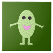 Happy Green Grape Tile Tegeltje (Voorkant)