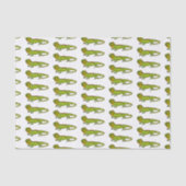 Happy green iguana cartoon illustratie tissuepapier (Voorkant)