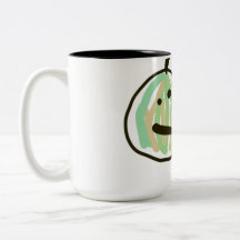 Happy Green Jack o Lantern Black Cat 