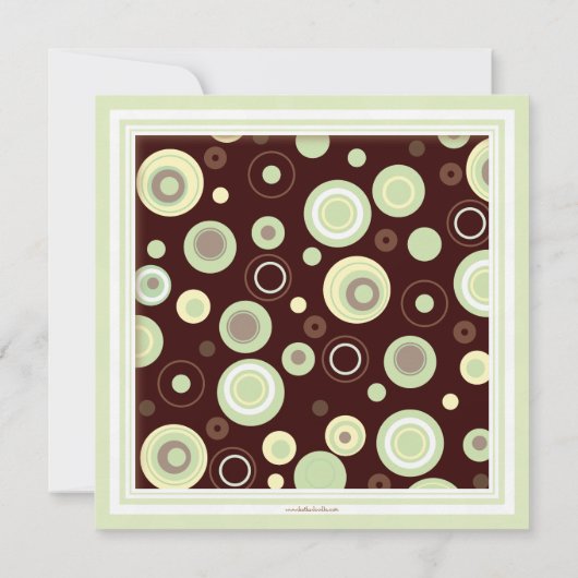 Happy Green Stippen Neutraal Baby shower Uitnodigi Kaart (Achterkant)