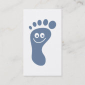 Happy Grey Foot Visitekaartje (Achterkant)