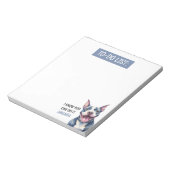 Happy Grey Pit Bull to Do Lijst Notitieblok (Linkerzijde)