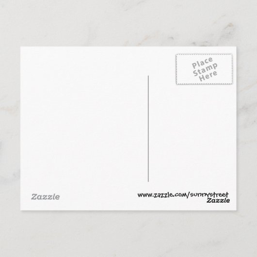 Happy Grinning Whale Briefkaart (Achterkant)