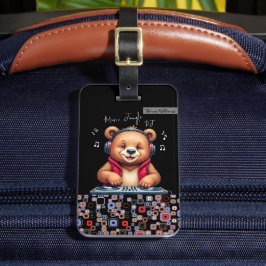 Happy Grizzly Beer, Smiling DJ, Muziek Oerwoud Bagagelabel