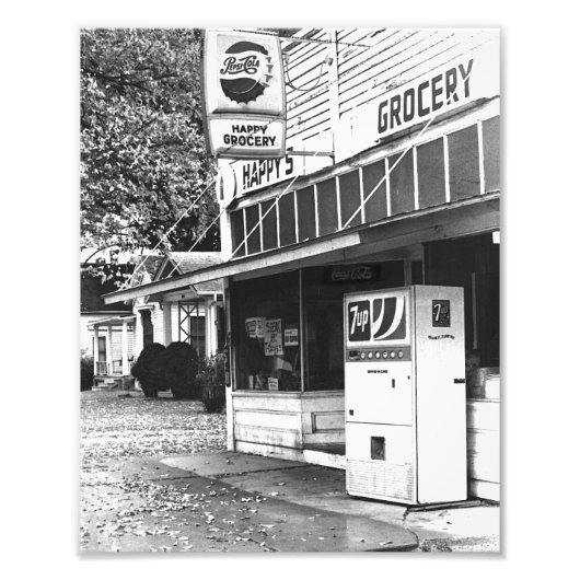 Happy Grocery, Ottawa, Kansas Foto Afdruk (Voorkant)