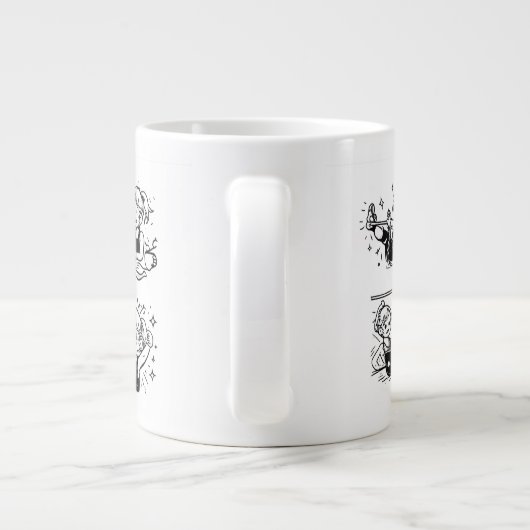 happy grote koffiekop (Achterkant)