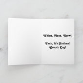 Happy Grouch Day zwart geïrriteerd kat wenskaart Kaart (Binnen)