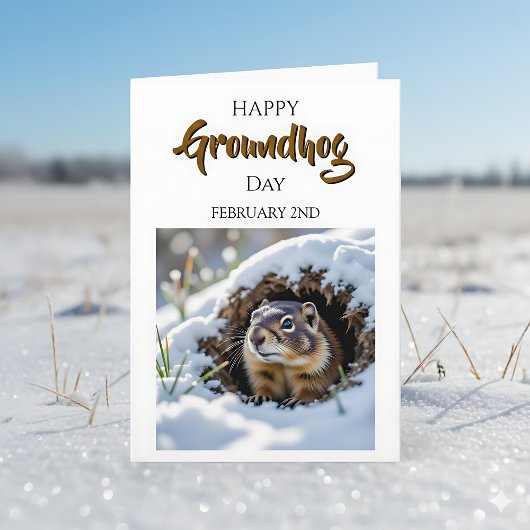 Happy Ground Hog Day! February 2nd Kaart