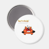 Happy Ground Hog Day Magneet (Voorkant / Achterkant)