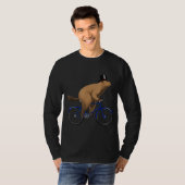 Happy Ground Hog Day Riding a Bike Bicycle Gift Ha T-shirt (Voorkant volledig)