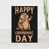 Happy Groundhog Day _1 Kaart (Voorkant)