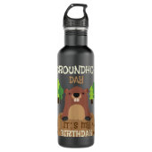 Happy Groundhog Day 2020 February 2 T-shirt Ground Waterfles (Voorkant)