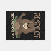 Happy Groundhog Day 2023 Lovers Costume Funny Grou Fleece Deken (Voorkant (Horizontaal))