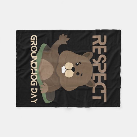 Happy Groundhog Day 2023 Lovers Costume Funny Grou Fleece Deken (Voorkant (Horizontaal))