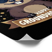 Happy Groundhog Day 2025 Funny Woodchuck  Poster (Hoek)