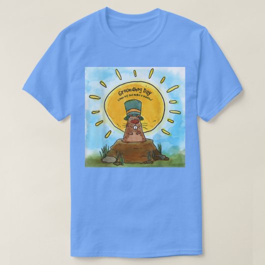 Happy Groundhog Day 2de februari Phil T-shirt (Design voorkant)