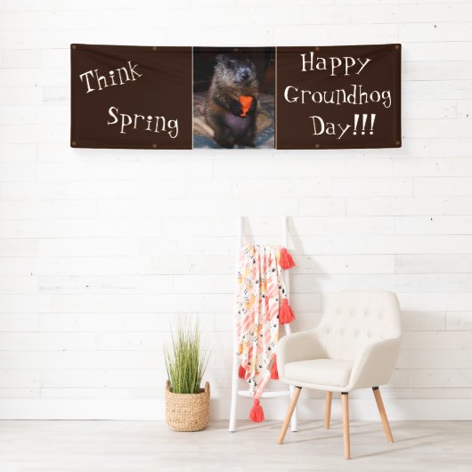 Happy Groundhog Day Banner (Insitu)