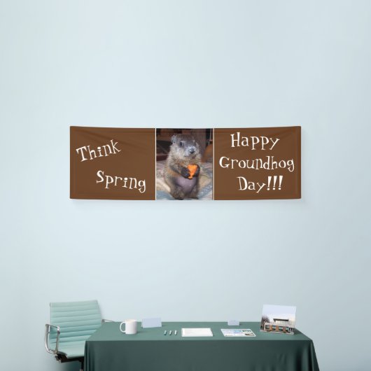 Happy Groundhog Day Banner (Beurs)