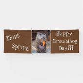 Happy Groundhog Day Banner (Horizontaal)