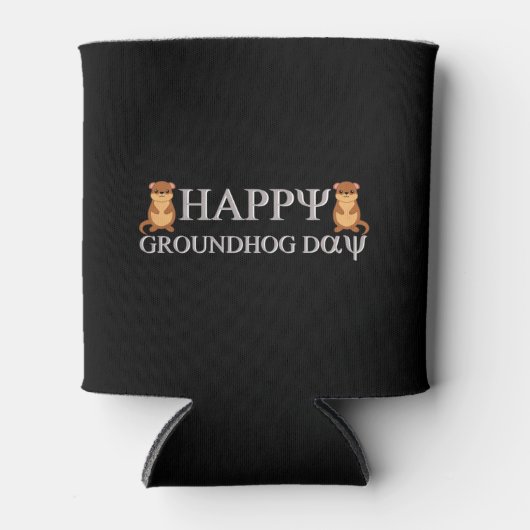 happy Groundhog Day Blikjeskoeler (Voorkant)